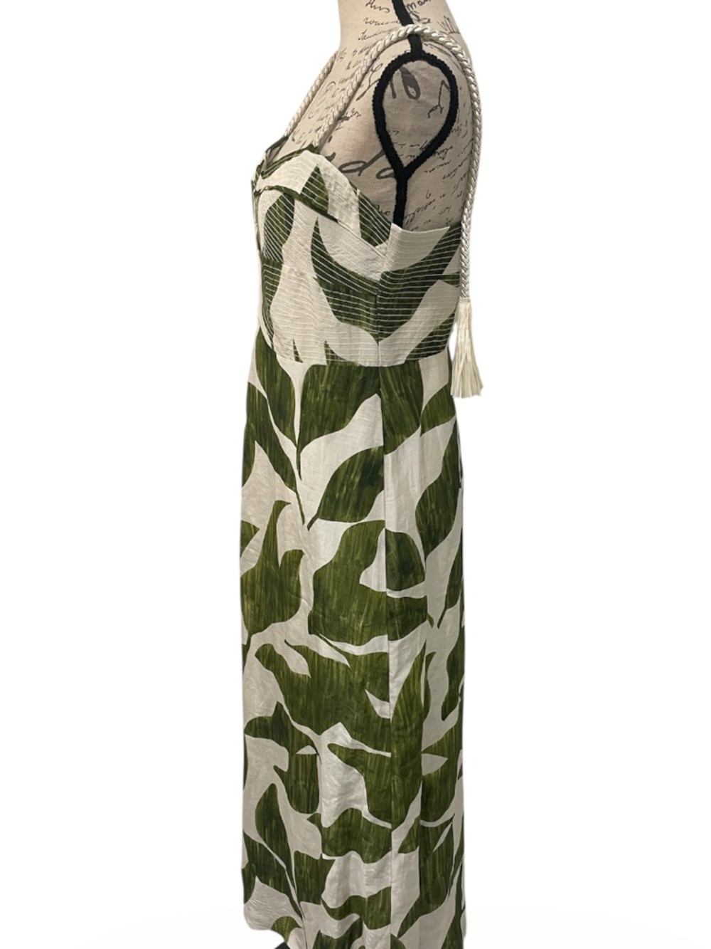 Antonio Melani Finley Linen Blend Sweetheart Maxi Dress NWOT Size 6 $249 - Picture 5 of 11